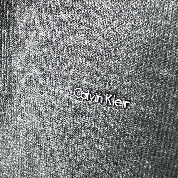 Calvin Klein Mens Pullover 1/4 Button Snap Golf Sweater black Size medium - Picture 5 of 15